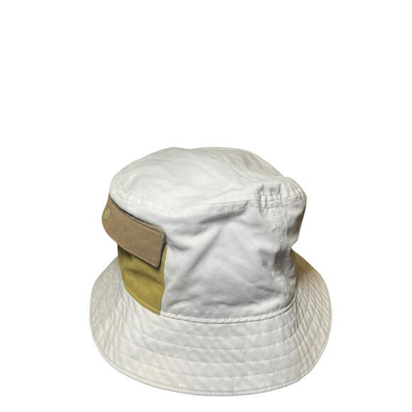 EUC Lululemon Medium Large On My Level Bucket Hat Pocket Cloche White & Gold - Picture 9 of 14